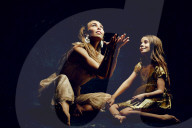 Woman and Girl dancing Ballet