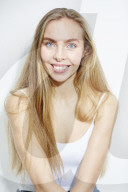 Young blonde Woman smiling