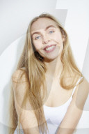 Young blonde Woman smiling