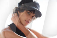 Young Woman wearing a Captain's Hat