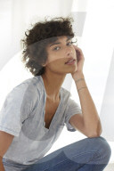 Young woman wearing a T-Shirt