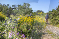 Woman hiking in Croatia