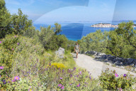 Woman hiking in Croatia