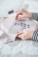 Selbstbestickte Serviette, Embroidered Napkin