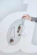 Schachblume als Wanddekoration, Checkered Daffodil as Wall Decoration