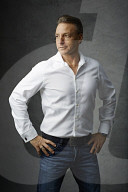Mature Man wearing a wihte Shirt  