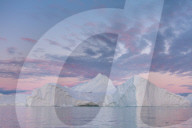 Iceberg in Disko Bay in West Greenland