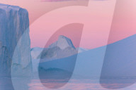 Iceberg in Disko Bay in West Greenland