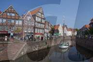 Altstadt-Hafen in Stade, Old Town Harbour of Stade