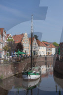 Altstadt-Hafen in Stade, Old Town Harbour of Stade