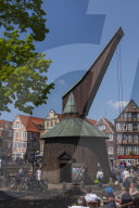 Holztretkran am Altstadt-Hafen, Historical Crane in Stade