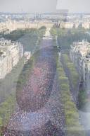 WM 2018 - Die Weltmeister werden in der Champs Elysée gefeiert