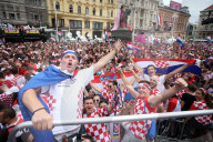WM 2018 - Zagreb: Der Vize-Weltmeister Kroation wird in seiner Heimat gefeiert