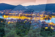 View from the Island ?iovo upon the Old Town of Trogir