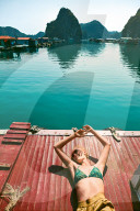 Woman enjoying Holidays in Vietnam