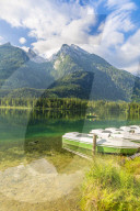 Pier at Hintersee nearby Berchtesgaden