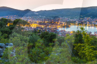 View from the Island ?iovo upon the Old Town of Trogir