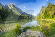Lake Hintersee nearby Berchtesgaden