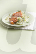 Spitzkohlsalat mit Lachs, Pointed Cabbage with Salmon