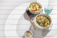 Italienischer Selleriesalat und Papaya-Gurken-Salat, Italian Celery Salad and Papay Cucumber Salad