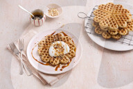 Mandelwaffeln, Almond Waffles