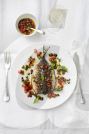 Makrele mit Tomatenvinaigrette, Mackerel with tomato vinaigrette