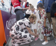 PEOPLE - Uma Thurman besucht mit den Kids das Fromula E Rennen in New York