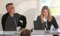 PEOPLE - Ayda Field und Robbie Williams bei 'The X Factor' in London