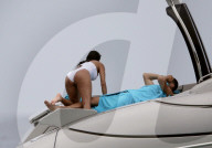 PEOPLE - Nicole Scherzinger und Grigor Dimitrov turteln auf einer Jacht vor St.Tropez