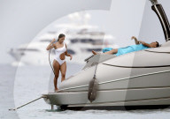 PEOPLE - Nicole Scherzinger und Grigor Dimitrov turteln auf einer Jacht vor St.Tropez