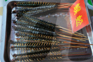 FEATURE - China: Leckere Insekten Snacks am Bier Festival in Qingdao