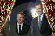 NEWS - Emmanuel Macron wird von König Felipe im Madrider Palast empfangen