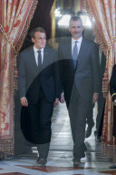NEWS - Emmanuel Macron wird von König Felipe im Madrider Palast empfangen