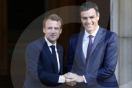 NEWS - Emmanuel Macron wird von König Felipe im Madrider Palast empfangen