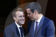 NEWS - Emmanuel Macron wird von König Felipe im Madrider Palast empfangen