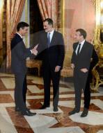 NEWS - Emmanuel Macron wird von König Felipe im Madrider Palast empfangen