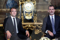 NEWS - Emmanuel Macron wird von König Felipe im Madrider Palast empfangen