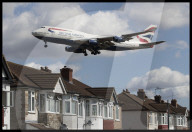 Aircraft landing at Heathrow
