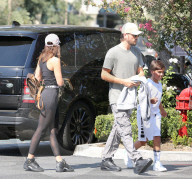 EXKLUSIV - Scott Disick besucht mit Sohn Mason das Kino