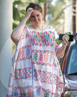 EXKLUSIV - Lena Dunham im Wallhalla-Kleid in Los Angeles unterwegs