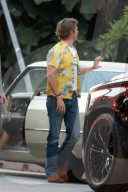 EXKLUSIV -  Brad Pitt und Leonardo DiCaprio auf dem Set zu "Once upon a Time"