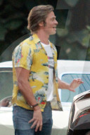 EXKLUSIV -  Brad Pitt und Leonardo DiCaprio auf dem Set zu "Once upon a Time"