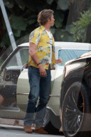 EXKLUSIV -  Brad Pitt und Leonardo DiCaprio auf dem Set zu "Once upon a Time"