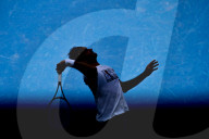 PEOPLE - US Open: Roger Federer trainiert in Flushing Meadows im Keith Haring T-Shirt