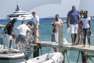 PEOPLE - Magic Johnson und Samuel L Jackson besuchen den Club 55 in St.Tropez