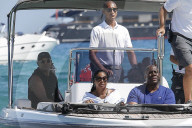 PEOPLE - Magic Johnson und Samuel L Jackson besuchen den Club 55 in St.Tropez