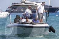 PEOPLE - Magic Johnson und Samuel L Jackson besuchen den Club 55 in St.Tropez