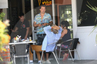 EXKLUSIV - Rod Stewart mit seinem Sohn Sean beim Lunch in Malibu