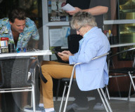 EXKLUSIV - Rod Stewart mit seinem Sohn Sean beim Lunch in Malibu
