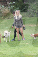 PEOPLE - Julianne Hough geht mit den Hunden Gassi